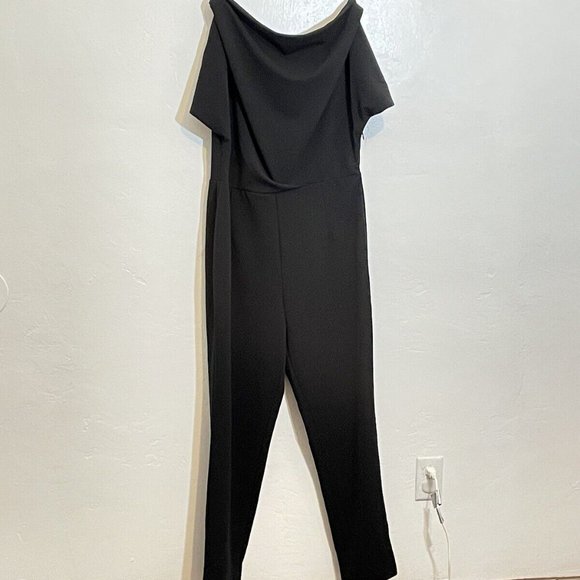 Alexia Admor Pants & Jumpsuits Alexia Admor Draped Oneshoulder